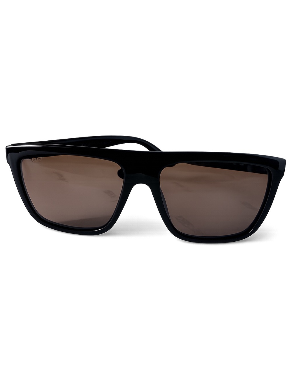 Gucci Black Frame Sunglasses with Brown Lenses